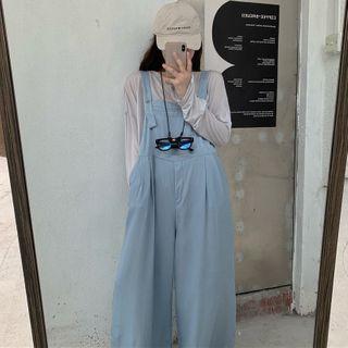 Long-sleeve Plain Top / Midi Jumper Dress / Jumper Pants