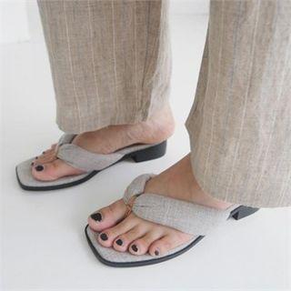 Cotton Blend Flip-flops