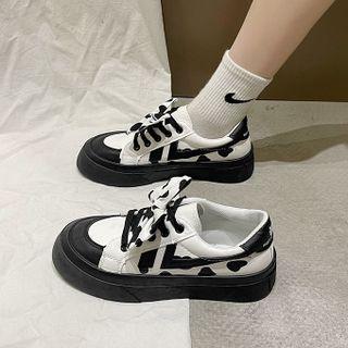 Cow Print Sneakers