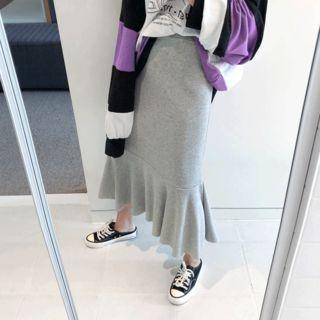 High-waist Long Mermaid Skirt