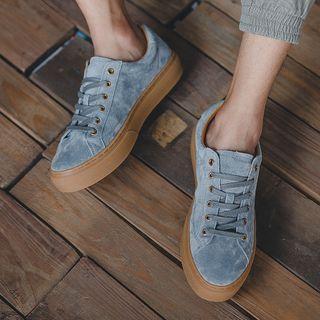 Suede Plain Sneakers