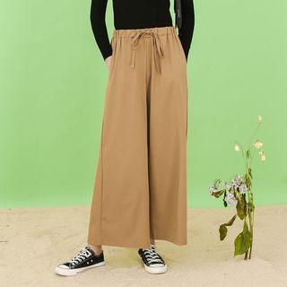 Wide-leg Drawstring Pants