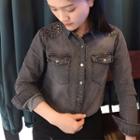 Studded Denim Shirt