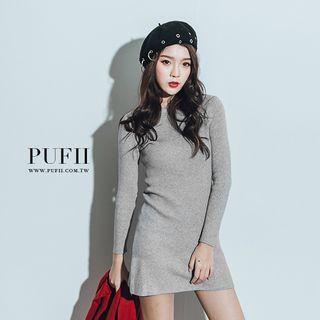 Ribbed Knit Minidress