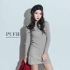 Ribbed Knit Minidress