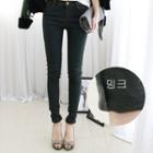 Faux-fur Lined Skinny Jeans