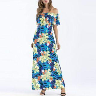 Off-shoulder Ruffled Sundress