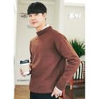 Crew-neck Colored Loose-fit Sweater