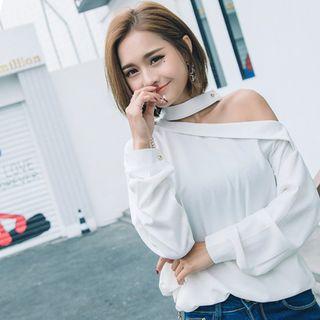 One Shoulder Long-sleeve Top