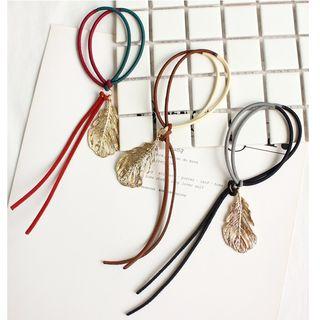 Leaf Color Block Hair Tie