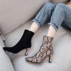 Pointy High Heel Short Boots (various Designs)