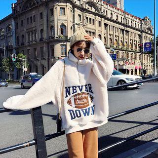 Embroidered Half Zip Pullover