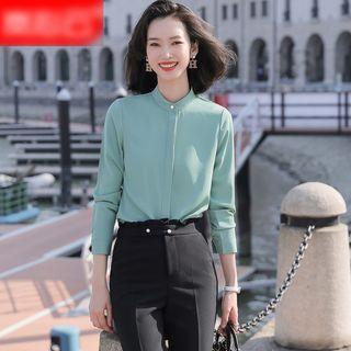 Plain Work Shirt / Dress Pants / Pencil Skirt / Set