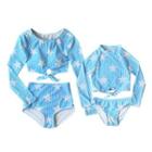 Family Matching Set: Long-sleeve Star Print Swim Top + Swim Shorts