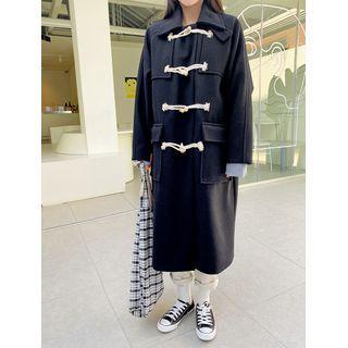Flap-pocket Long Duffle Coat