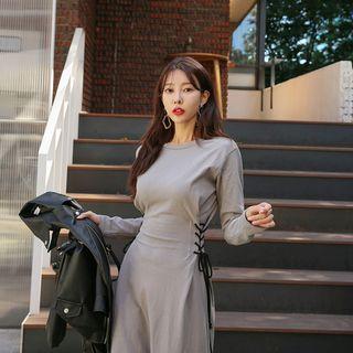 Lace-up Side Maxi Dress
