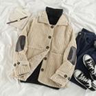 Corduroy Loose-fit Jacket Almond - One Size