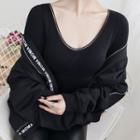 Padded Long-sleeve T-shirt