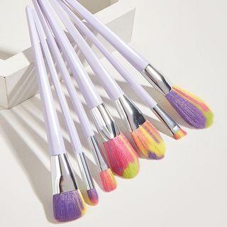 Set Of 7: Makeup Brush 7 Pcs - White - One Size