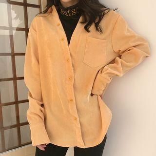 Corduroy Shirt Yellow - One Size