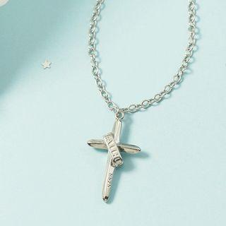 Cross Necklace 1 Pc - Silver - One Size