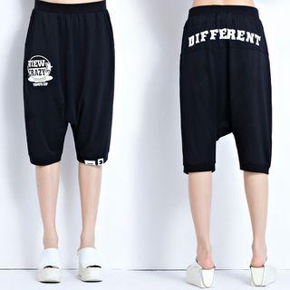 Printed Capri Harem Pants