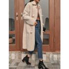 Sherpa-fleece Long Duffle Coat