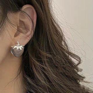 Strawberry Faux Crystal Earring 1 Pair - S925 Silver - Silver - One Size