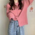 Pearl Button-up Knit Cardigan