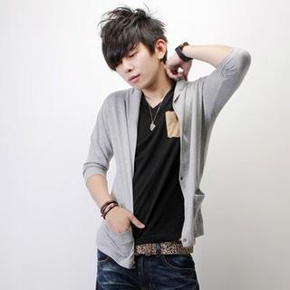 3/4-sleeve Slim-fit Cape Top