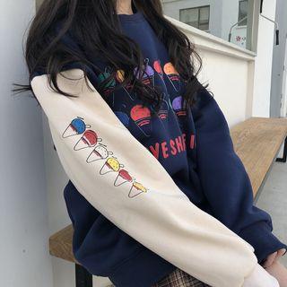 Ice-cream Print Pullover