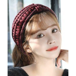 Wide Ribbed Knit Hair Band