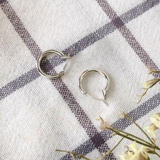 Hoop Earrings Silver - One Size