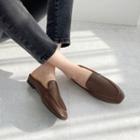 Flat-heel Cowhide Mule Loafers