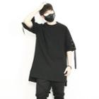 Lace-up Short-sleeve Boxy-fit T-shirt