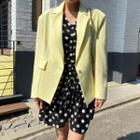 Single-breasted Blazer Yellow - One Size