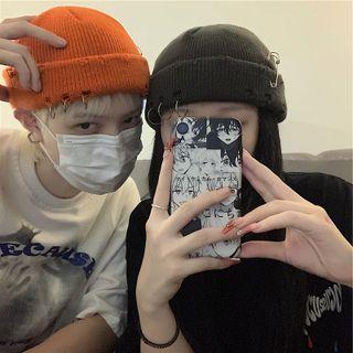 Ripped Plain Beanie