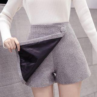High-waist Pattern Printed Skort