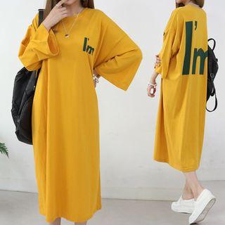 Printed Boxy T-shirt Dress
