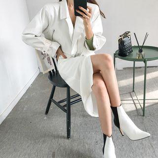 Crop Pleather Biker Jacket