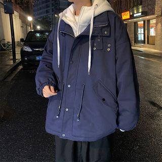 Mock Two-piece Oversize Padded Coat