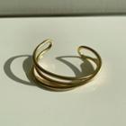Wirework Open Bangle Gold - One Size