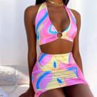 Set: Halter Crop Top + Pencil Skirt