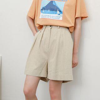 Plain Shorts Khaki - One Size