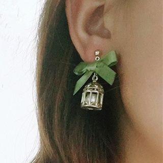Bird Cage Earring / Clip-on Earring