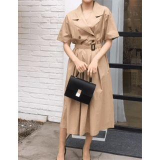 Dali Hotel Belted Maxi Trench Coatdress