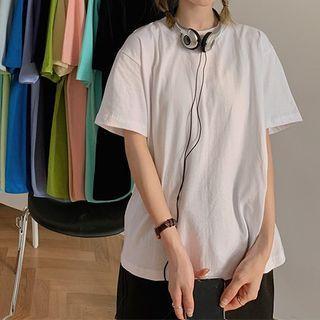Couple Matching Short Sleeve Plain T-shirt