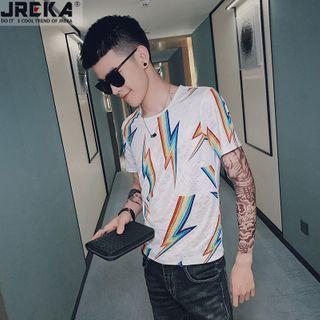 Short-sleeve Bolt Print T-shirt