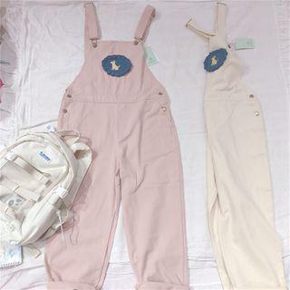 Dog Print Ruffled Jumper Pants