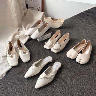 Faux Leather Flats / Mules (various Designs)